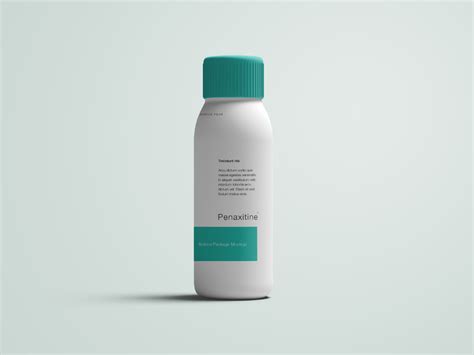 You can add your own creative in to this blank mockup. Medicine Bottle Mockup - PSD