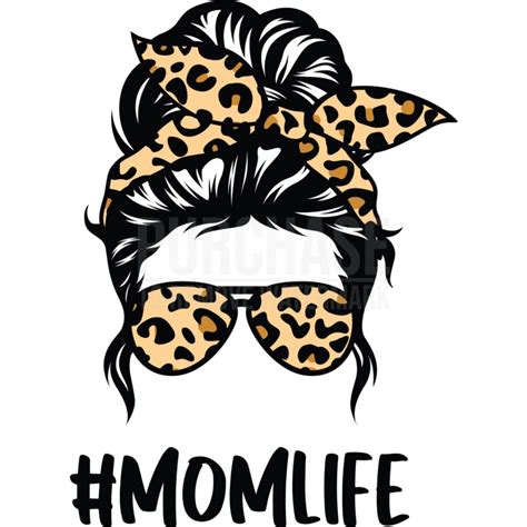 Mom Life Leopard Svg Mom Life Svg Mothers Day Svg