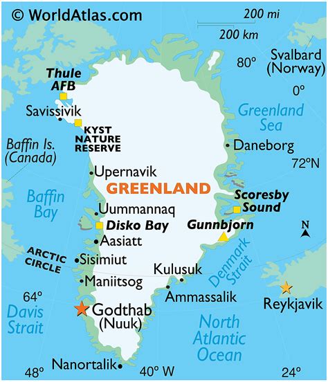 Mapas De Groenlandia Atlas Del Mundo