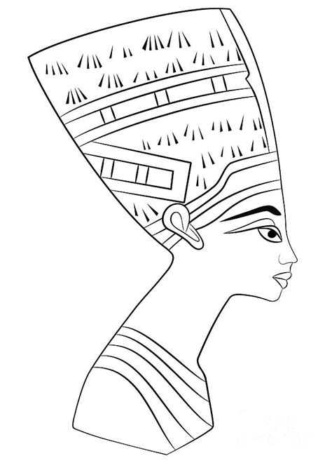 32 Africa Coloring Page Nefertiti Bust Coloring Page Images Collection Porn Sex Picture