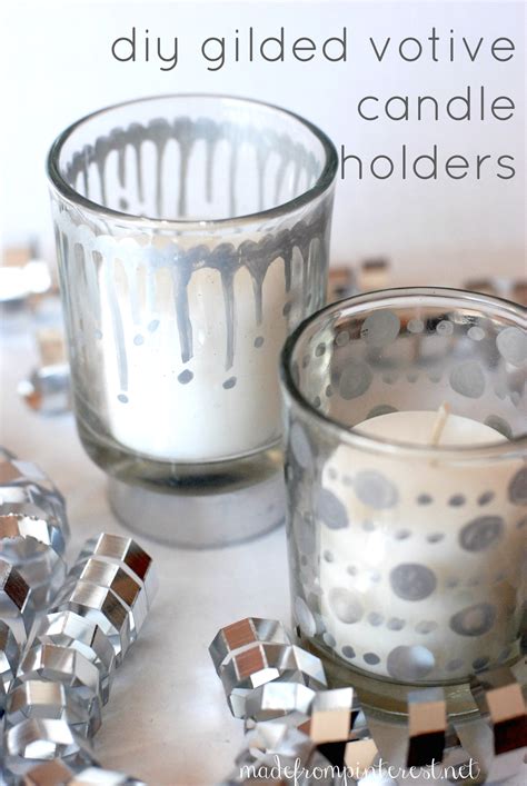 Diy Gilded Votive Candle Holder Tutorial T This Grandma Is Fun