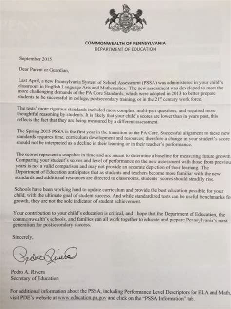 Administrative secretary letter of interest sample. Make 2016 the year you preview the PSSA