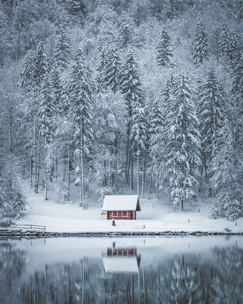Frozen Winter House Wallpaper Hd Nature 4k Wallpapers Images Photos