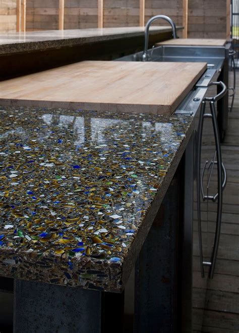 Kitchen Countertops Concrete Green Countertops Recycled Glass Countertops Replacing Kitchen