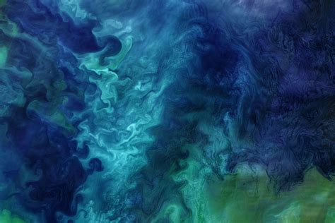 Landsat 8 Views Striking Patterns Of Blue And Green In The Chukchi Sea