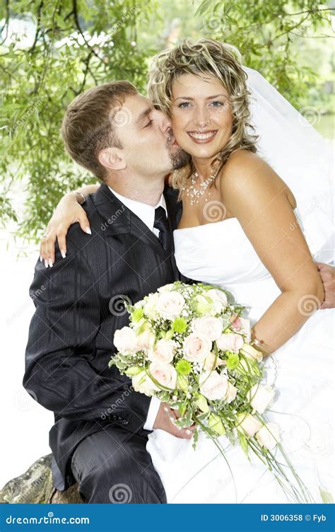 Couple On Their Wedding Day Royalty Free Stock Photos Image 3006358