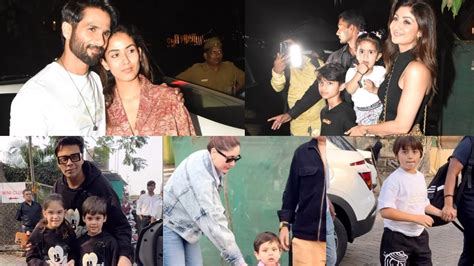 AbRam Khan, Kareena, Taimur & others arrive at Karan Johar's kids bday