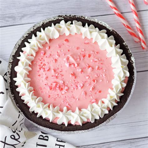 No Bake Candy Cane Pie With Oreo Crust Boomhaven Farms