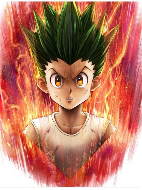 Jajanken Unleashed Gon Freecss Hunter X Hunter Legacy Art Print By