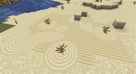 Karesansui Japanese Traditional Sand Garden Minecraft Texture Pack