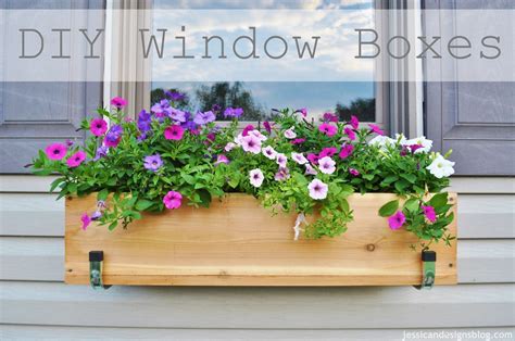 A planter box is ideal for a kitchen window herb garden. DIY Cedar Window Boxes — Crafthubs | Window box flowers ...