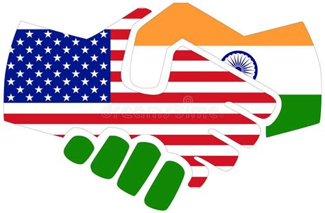 Usa India Handshake Stock Illustration Illustration Of Glory 259725575