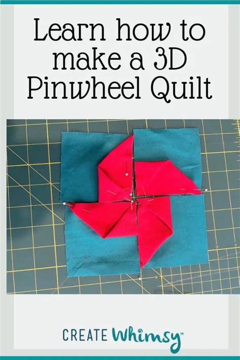 3d Pinwheel Quilt Pattern Create Whimsy