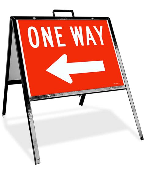 One Way Left Sandwich Board Sign Save 10 Instantly