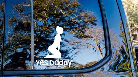 Yes Daddy Vinyl Sticker Etsy