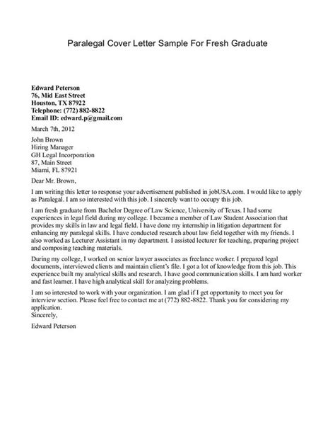 Tips for writing a cover letter recent graduate cover letter example Application Letter For Fresh Graduate Of Business ...