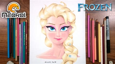 Drawing Elsa Frozen Dibujando A Elsa Youtube