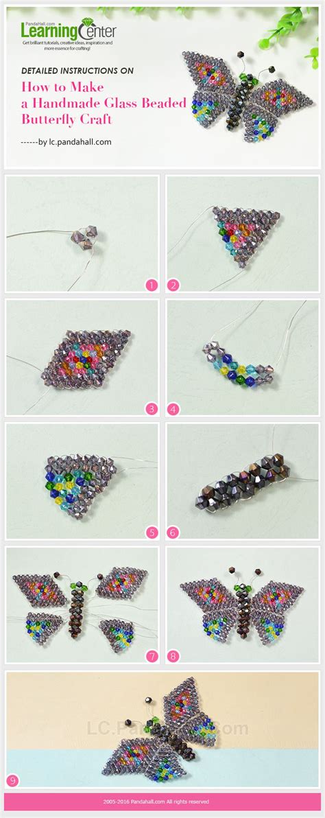Detailed Instructions On How To Make A Handmade Glass Beaded Butterfly