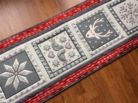 Nordic Custom Quilted Christmas Table Runner Scandinavian Etsy Canada