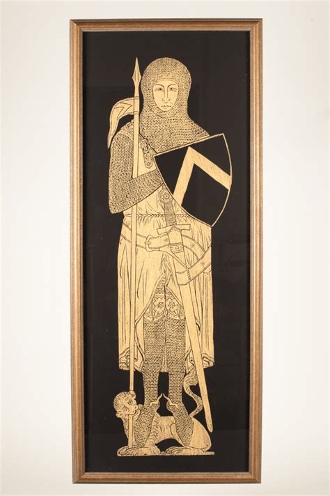 There is also a teriffic gift shop adjacent. Sir john d abernoun brass rubbing print | Shop | The ...