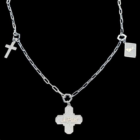Lil Peep Trinity Necklace 3 Piece Cross Chain Gustav Ahr Gbc Hellboy