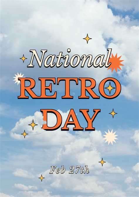 National Retro Day Clouds Letterhead Brandcrowd Letterhead Maker