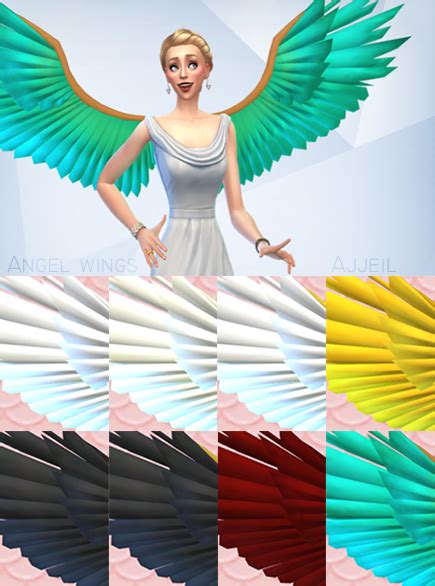 Sims 4 Ccs The Best Wings By Ajjeil Sims 4 Pinterest Sims Et