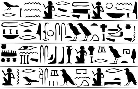 Egyptian Hieroglyphs Stock Vectors Istock