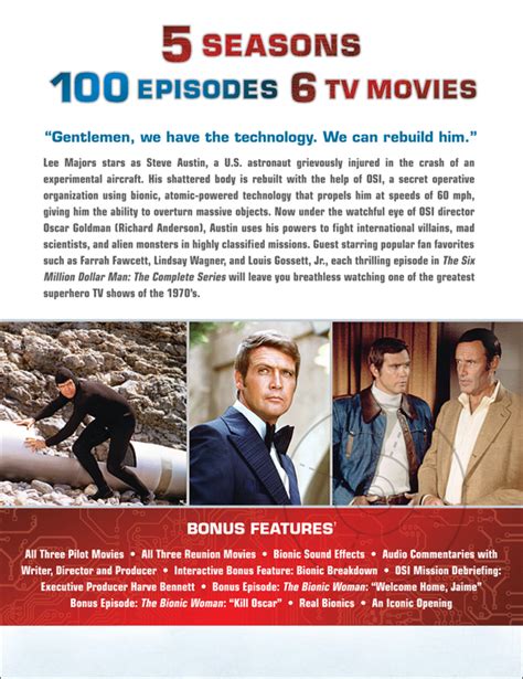 The Six Million Dollar Man The Complete Series Television Series Page Dvd Blu Ray Digital