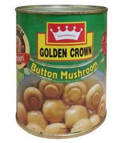 Golden Crown Button Mushroom Packaging Type Tin Can Packaging Size