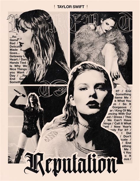 Taylor Swift Reputation Taylor Swift Posters Music Poster Graphic