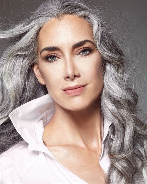 Manon Crespi Silver Grey Hair Long Gray Hair Natural Hair Growth