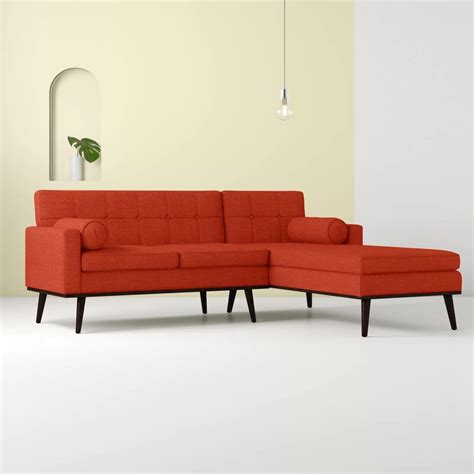 The cazenovia reversible sectional is a small, versatile sofa that can seat up to three people at a time. Hashtag Home Catalina Right Hand Facing Venus Mid Century ...