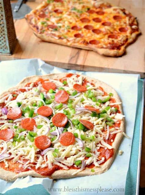 Best Whole Wheat Pizza Crust Recipe Healthy Homemade Pizza Dough