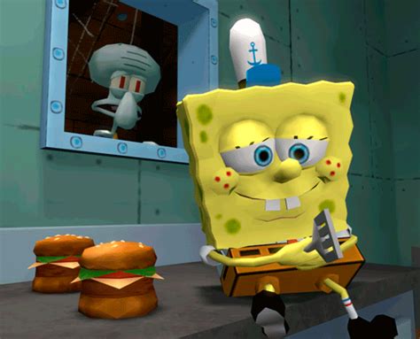 Spongebob Cleans His Spatula Myconfinedspace