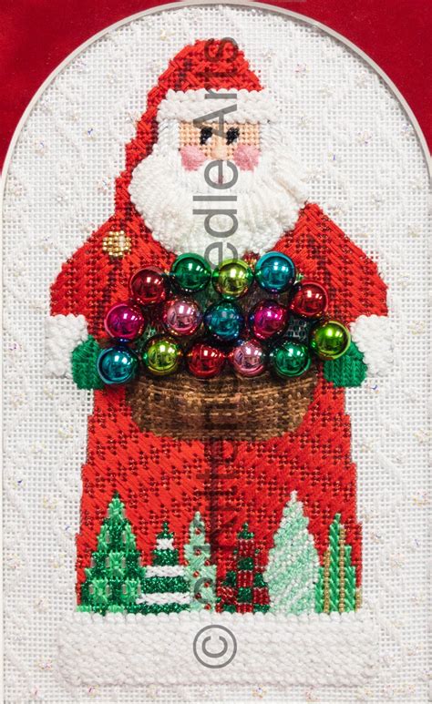santa with ornaments stitch guide 120412581197