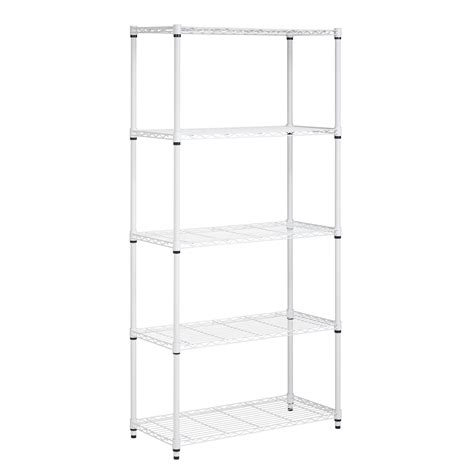 Honey Can Do 5 Tier Heavy Duty Adjustable Shelving Unit With 350 Lb
