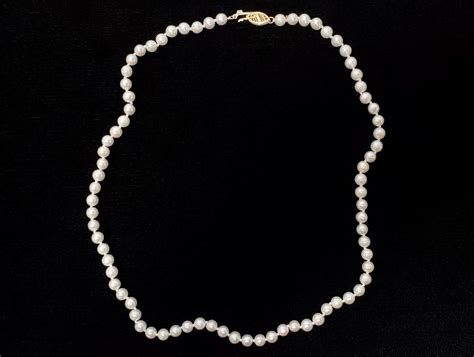 Lot 14k Gold And Pearl Necklace