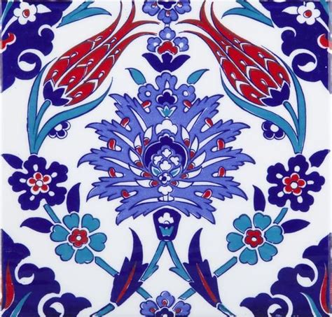 Turkish Wall Tile Iznik Tiles 12 Patterned Tiles In One Set 20 Etsy