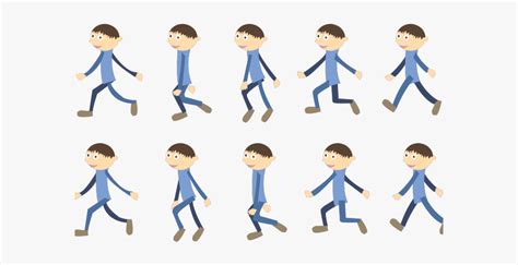 Realistic Animated Walk Cycle Png Free Transparent Clipart Clipartkey