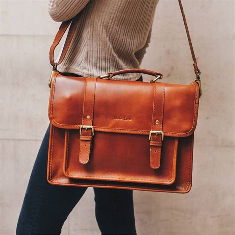 Leather Satchel Bag The Classic By Niche Lane
