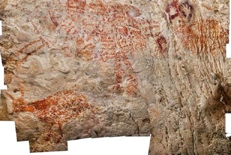 32 Lukisan Di Dinding Gua Di Samping Ditemukan Di Daerah Romi Gambar