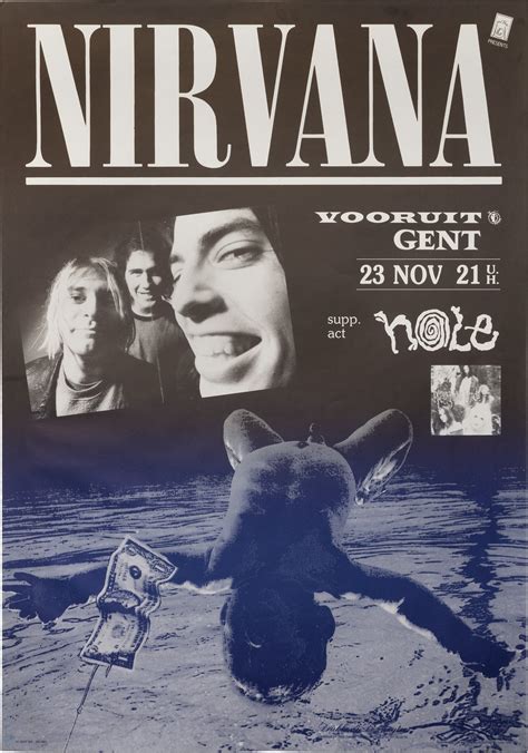 Original Poster For The Nirvana Nevermind Belgian Tour A Performance