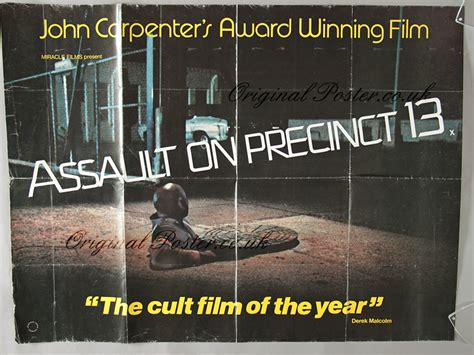 Assault On Precinct 13 Original Vintage Film Poster Original Poster