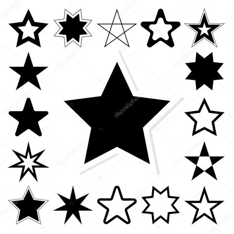 Star Vector Icon Set Stock Vector Image By ©kritchanut 44961669