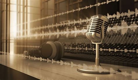 Fondos de Pantalla Podcasts Radio Micrófono Equipo de Audio Estudio de Grabación Imágenes y