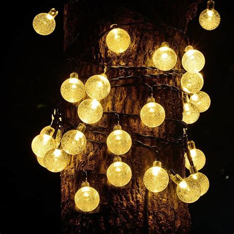 3m 6m 11m Crystal Ball Led String Fairy Lights Usbbattery Powered