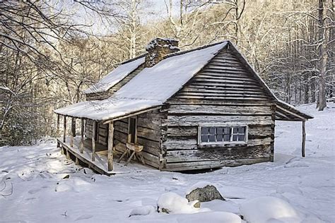 Smoky Mountains Photos Of Bud Ogle Cabin Winter Cabin Rustic Cabin