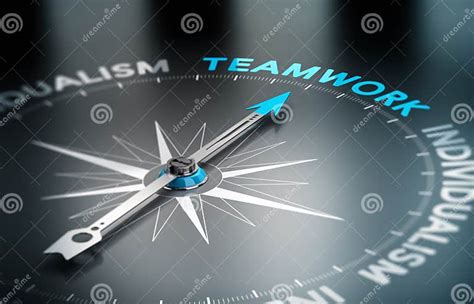 Teamwork Vs Individualism Stock Illustration Illustration Of Choice