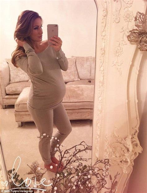 Heavily Pregnant Sam Faiers Shows Off Her Bump In Cosy Tracksuit